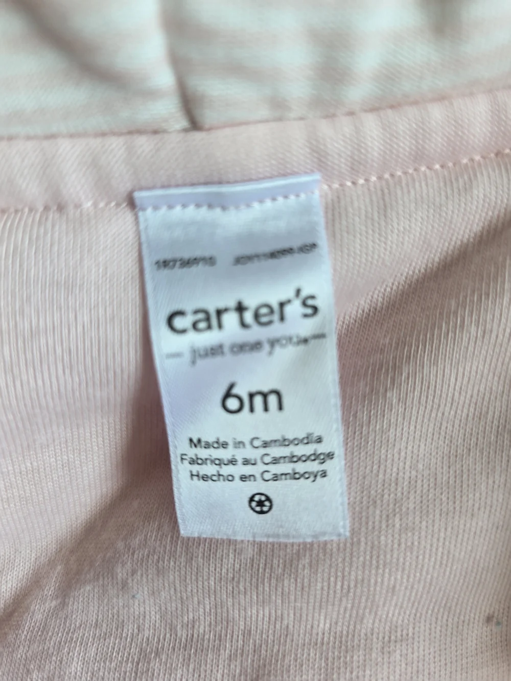 Carter's Light Pink Hooded Footed Baby Bear One-Piece Bunting